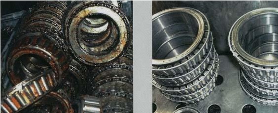 1532747044164639.jpg 珠(zhū)江鋼鐵廠用TM-26高(gāo)效脫脂劑清洗(xǐ)軸承前後對比(bǐ).jpg